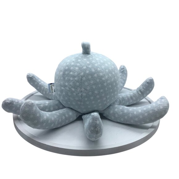 Mr Sock T Pus Octopus Plush Lovey Rattle Crinkle Toy Polka Dots Baby Aspen 7"x15 - Picture 3 of 8